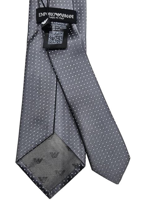 CRAVATTA IN PURA SETA MICROFANTASIA OPTICAL JACQUARD EMPORIO ARMANI | Cravatte | 340275 2R66400041